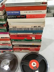 Lot of 25 Vintage Reel To Reel Use Tapes – Sold as Blanks + 1 Free Reel