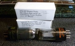 Matched Pair black and grey 6v6 GT Power Tubes Both test strong at 100+ each