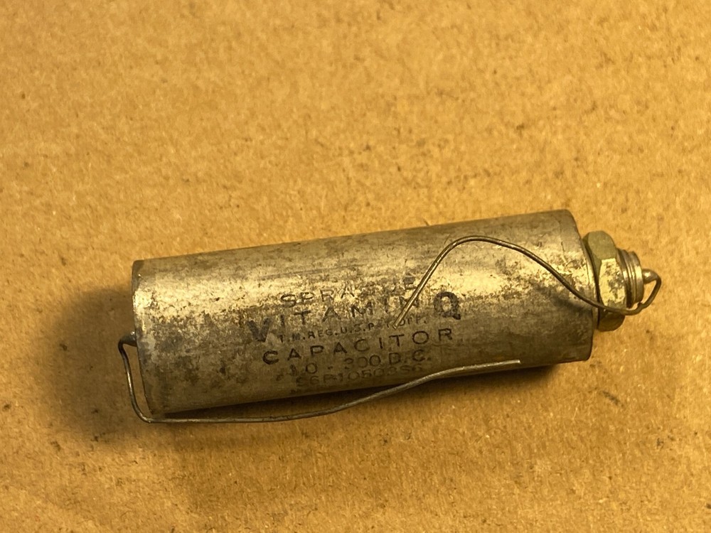 NOS Vintage 1.0 uf 300v Sprague Vitamin Q Crossover Capacitor 1 uf #2