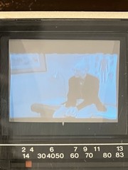 Sony Watchman Portable CRT TV Made in Japan w/ Case & Sony Plug- Video In Tested