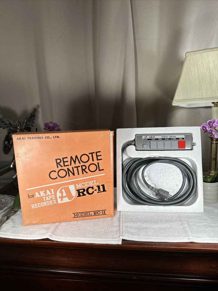 Vintage AKAI RC-11 Reel to Reel 8-Pin Remote Control Fits X-355 GX-345 +Box RARE