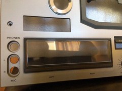 TEAC X-300R Reel to Reel Recorder FRONT PLASTIC PANEL ASSEMBLY.