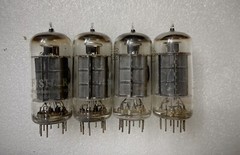 RCA 7868 7591A 7591 EL506 Black Plates Super Rare Tested NOS Matched Quad