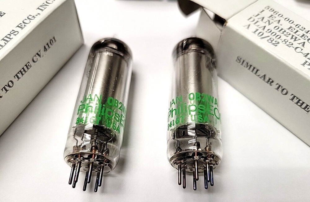SYLVANIA JAN OB2WA TUBES MERIT AND DATE MATCHED PAIR (2 pcs)total) best on Ebay!