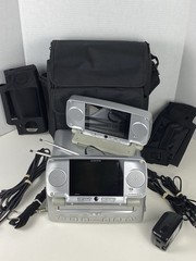 RARE Audiovox VBP3000 Video in a Bag Dual 5″ Screens + Extra Screen Bag Antenna