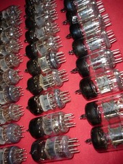 30pcs. 6N3P / 6Н3П ~ 6CC42 Double triode NEW. Foton. SAME DATE 1960