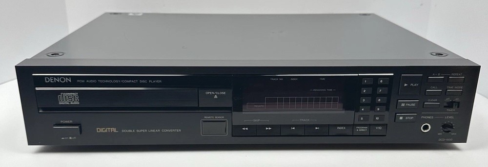 Vintage Denon DCD-1500 Audiophile Compact Disc CD Player HiFi Audio PARTS/REPAIR