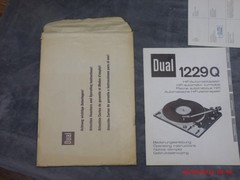 Vintage OEM Complete Dual Turntable 1229Q User and service manuals