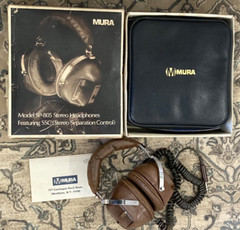 VTG MURA SP-805 STEREO HEADSET BOX CASE VINTAGE SSC SEPARATION CONTROL MONO RARE