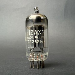 1960s 12AX7 ECC83 Tung-Sol Tube Gray Long Plate O Getter TV7 Test NOS TS7-12