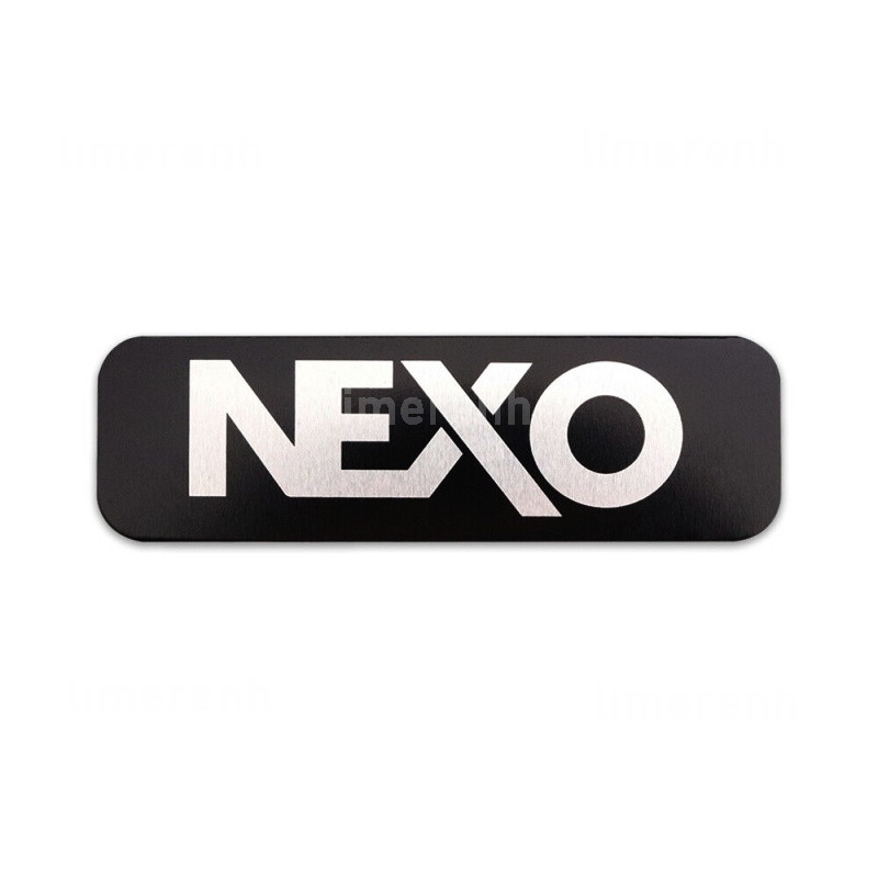 2pcs NEXO Aluminum Logo Badge Replacement Piece 90mm X 27mm