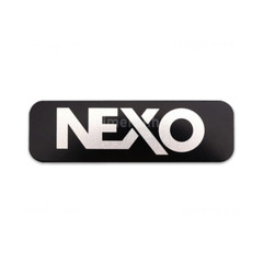 2pcs NEXO Aluminum Logo Badge Replacement Piece 90mm X 27mm