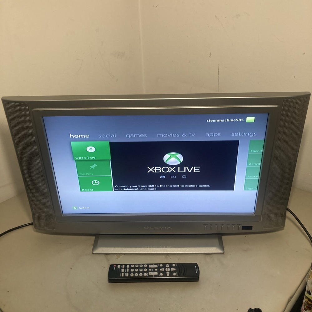 Olevia 23″ Retro Gaming TV 323-S11 – Tested – Remote & Power Cable