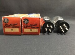 NOS PAIR GE TYPE 82 Coke Bottle POWER Rectifier VACUUM TUBES USA Tested S.7831