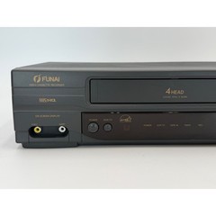 Vintage Funai F2840M VHS VCR 4 Head Video Cassette Recorder as is