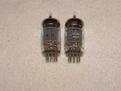 2 x JG-5814A(12au7) GE Tubes *Foil O Getter*Tested Strong*