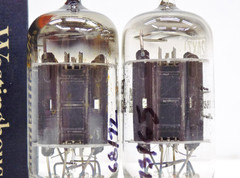 Nice Pair of Tested 1957 Westinghouse/Harman Kardon Branded 12AX7 Vacuum Tubes
