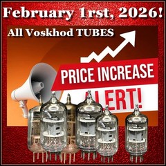 Voskhod (2) 6N2P-EV Matched pair Triple Mica Triodes NOS ~12AX7 ECC83 7025 6CC41