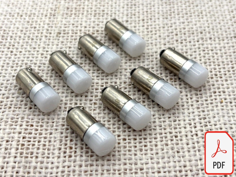 BOSE 1801 front led lamps upgrade kit set bulbs lights with blue filters