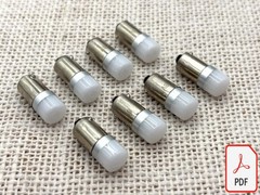 BOSE 1801 front led lamps upgrade kit set bulbs lights with blue filters