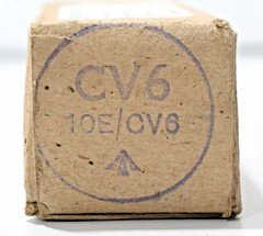 CV6-7193 / 10/CV6 Half 6SN7GT DET20 GEC Make 1940 MIL WW2 Made In England