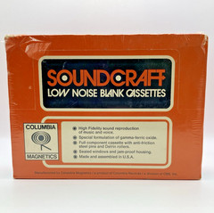 NOS Vtg Soundcraft Columbia Magnetics Low Noise Blank Cassettes – Sealed – Rare!