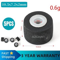 NEW 10.5×7.2x2mm Tape Recorder Pinch Roller Wheel Rubber Pressure Belt Pulleys
