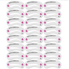 24 Styles Eyebrow Template Set