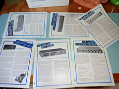 HAFLER ORIGINAL PRODUCT LEAFLET ADS RARE FIND! 6 SHEETS AS SHOWN