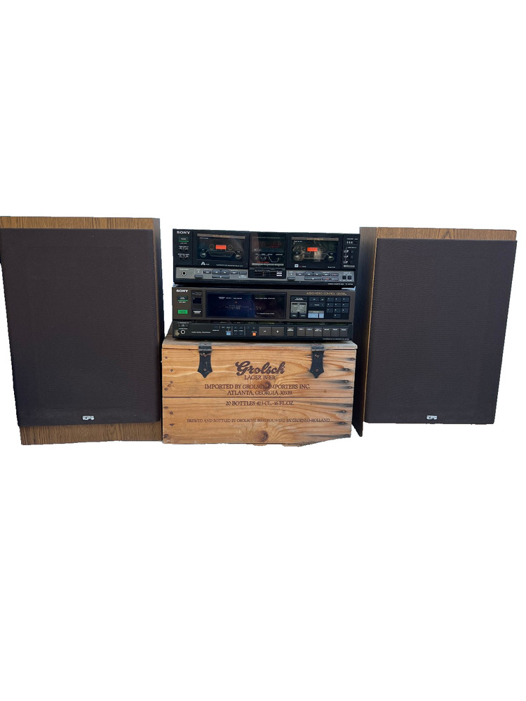 SONY STR-AV480 & Sony TC-WR730 with EPI Series II Speakers Set Vintage