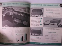 GE General Electric Two-Way Mobile Radio Pamphlet Catalog 1960’s ECR 904 VINTAGE