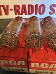 Job Sleeve (5 Tubes) 1976 RCA 6AB4 Grey Plate Tubes Hickok 539C Tested NOS NIB🎧