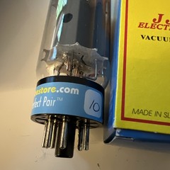 NEW 6L6GC JJ Electronic Vacuum Tube Matched Pair Tube Store Perfect Pair in Box