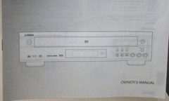 YAMAHA 5-Disc DVD Audio-Video Dolby Digital DTS Changer DVD-C920 Owner’s Manual