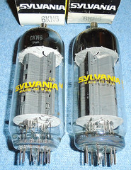 2 Matched NOS Sylvania 6KN6 Vacuum Tubes – 30-Watts for Audio or Transmitting
