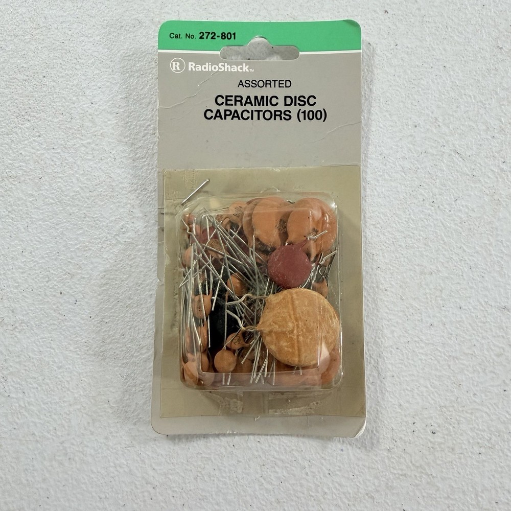 Radio Shack 272-801 Assorted Ceramic Disc Capacitors (100) Archer Tandy