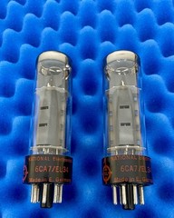 TWO Siemens National 6CA7 EL34 Tubes /Amplitrex Tested 👍/ Dimples / 1980’s