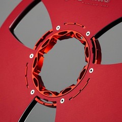 Studevox 10.5″ Edge Polished Red Aluminium Tape Reel For Reel Tape Recorders