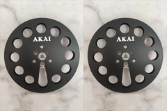 One Pair 7” silvery AKAI Light Aluminum Reel to Reel Take Up Reel for GX-77