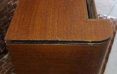 Orig 1941 PHILCO Model 41-240T WOOD CABINET wOrig GRILL CLOTH & Internal ANTENNA