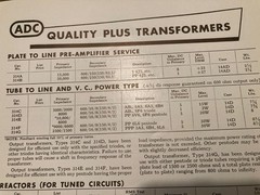 2 ADC 314G 30 Watt Audio Output Transformers for 2A3 6B4 6L6 Humbucking Windings