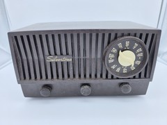 Lot 2 Vintage Portable Radios – Empire 9KF-100 + Silvertone AM/FM (For Parts)