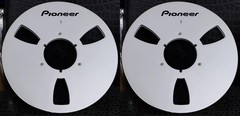 One Pair 10.5” silver Pioneer Tape reel High Quality Aluminum Take Up Reel