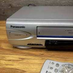 Panasonic PV-V4525S VHS VCR 4-Head Hi-Fi Omnivision Tested Working With Remote