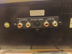 TEAC A-510 STEREO CASSETTE DECK Serial # 9211 117 VAC 60HZ 27 W Made in Japan