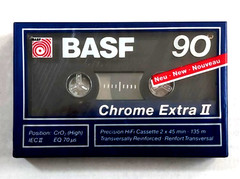 New! BASF Chrome Extra II 90 Type II High Bias Audio Cassette Tape SEALED France