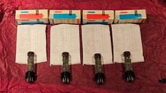 RARE Matched Quad (4) Siemens RFT EL34/6CA7 Tube Amplitrex AT-1000 Tested
