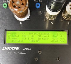 TWO GE VT-4-C Tubes / Matched Within 1% Gm / Amplitrex Tested +100% / 211 / 1940