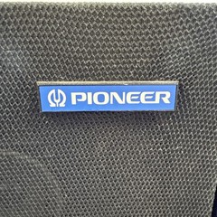 Vintage Set of 2 Pioneer CS-G201WA 11 Speakers Laminated Wood UNTESTED