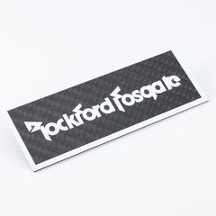 Rockford Fosgate Speaker Custom Made Badge carbon fibre 106mm(4.17″)X39mm(1.54″)
